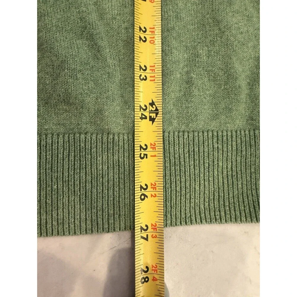 J.Crew Cotton Cashmere Crewneck Sweater Green Men’s Large Made in Japan Soft